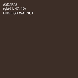 #3D2F28 - English Walnut Color Image